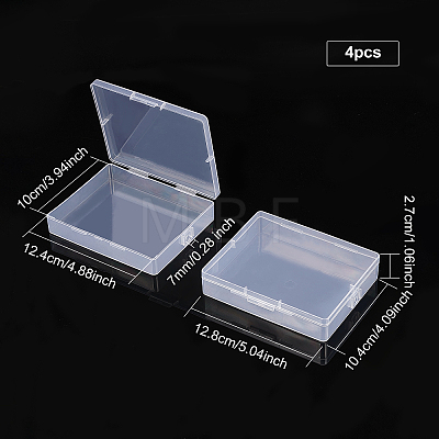 Polypropylene(PP) Storage Containers Box Case CON-WH0074-56-1