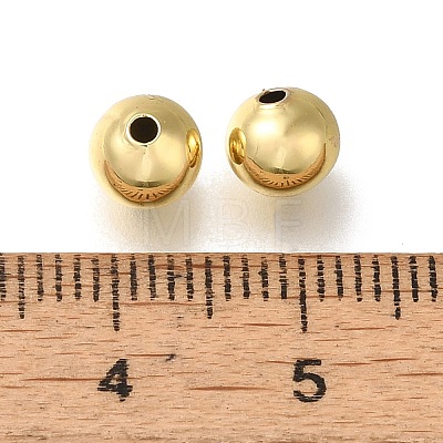 Rack Plating Brass Beads KK-K373-08C-G-1