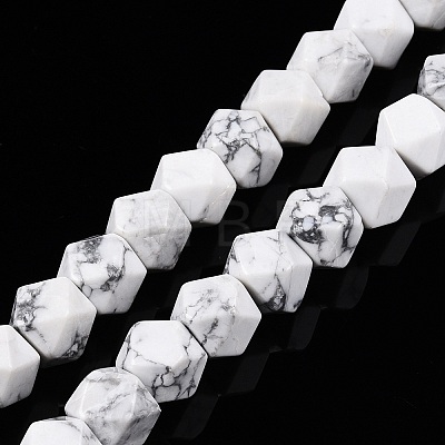 Natural Howlite Beads Strands G-T138-35-1