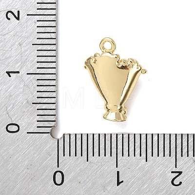 Valentine's Day Brass Charms KK-H294-04G-1