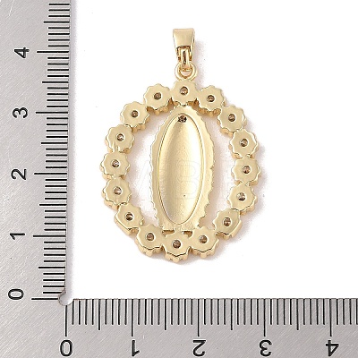 Brass Cubic Zirconia Pendants KK-Z050-17G-01-1