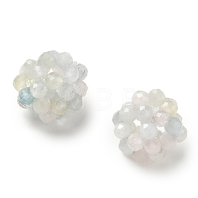 Natural Morganite Woven Beads GG-CBA2E9C-F31-02-1