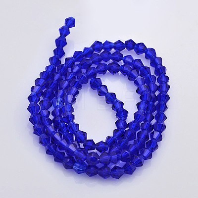 Faceted Bicone Glass Beads Strands EGLA-P017-4mm-08-1