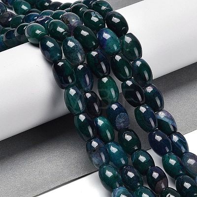 Natural Agate Beads Strands G-B079-E01-01G-1