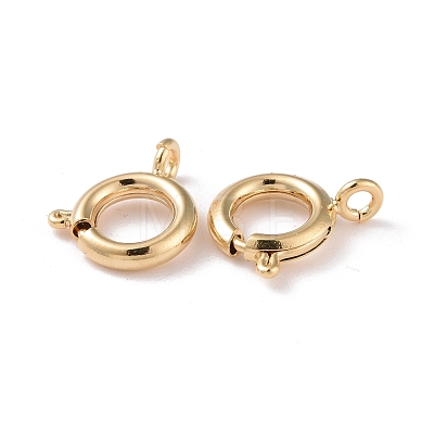 Eco-friendly Brass Spring Ring Clasps KK-D082-01B-G-1