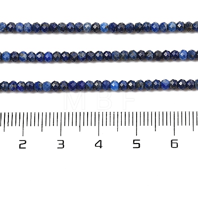 Dyed Natural Lapis Lazuli Beads Strands G-K376-B05-01-1