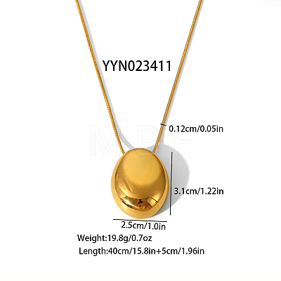 Stainless Steel Pendant Fashion Necklaces for Women Daily Wear KD2604-2-1