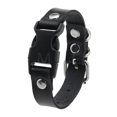 Imitation Leather & Alloy & Plastic Bracelets for Men Women FS-WG10CE2-01-1