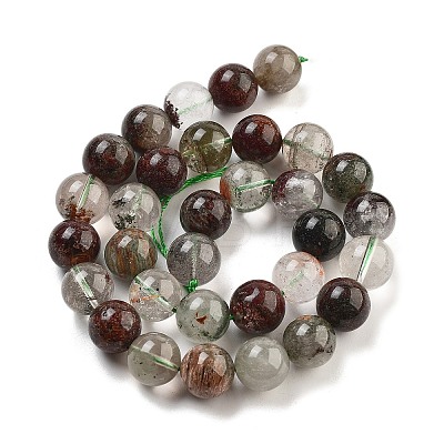 Natural Four Seasons Lodolite Quartz Beads Strands G-Z063-A02-01-1