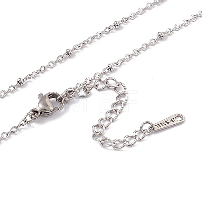 201 Stainless Steel Satellite Chain Necklace for Men Women NJEW-P268-A22-1X5-1