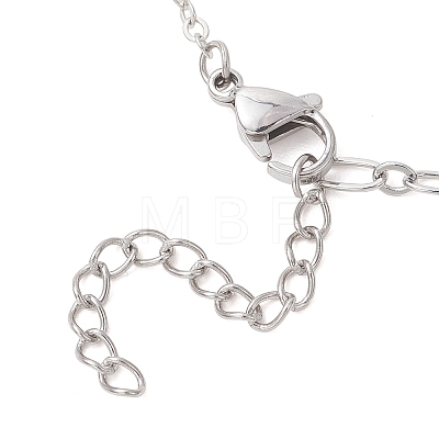 Brass Mixed Chain Slider Necklace Making AJEW-JB01563-02-1