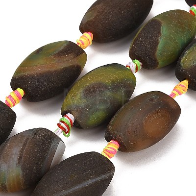 Natural Agate Beads Strands G-A321-O04-01-1