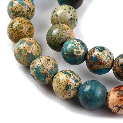 Dyed Natural Regalite/Imperial Jasper/Sea Sediment Jasper Beads Strands G-B124-C02-06-1