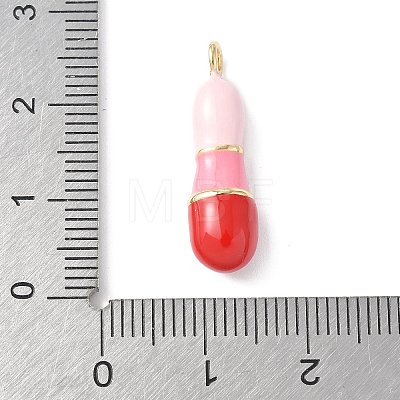 Brass Enamel Pendants KK-E093-03G-I-02-1