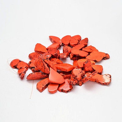 Dyed Natural Magnesite Bead Strands G-M156-05-1