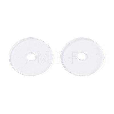 50Pcs Transparent PVC Insulating Gaskets PVC-T006-10mm-01-1