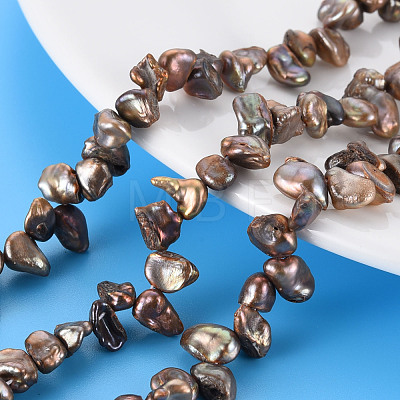 Natural Keshi Pearl Beads Strands PEAR-S021-028A-1