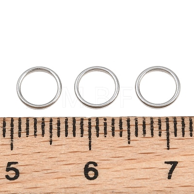 304 Stainless Steel Closed Jump Rings STAS-G393-06P-17-1