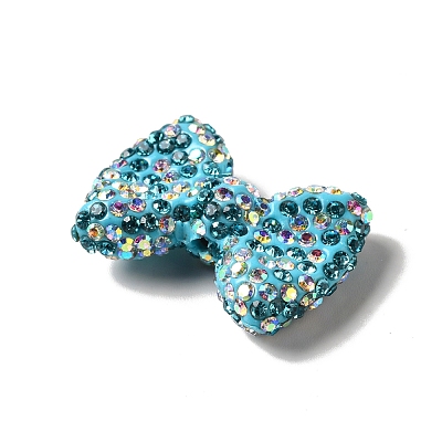 Polymer Clay Rhinestone Beads RGLA-D050-03D-1