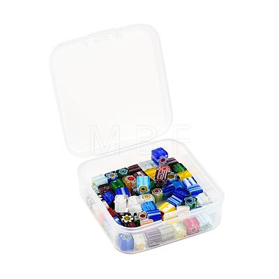 65Pcs Handmade Millefiori Glass Beads LK-YW0001-03-1