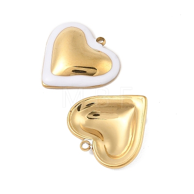 304 Stainless Steel Enamel Pendants STAS-P380-09G-03-1