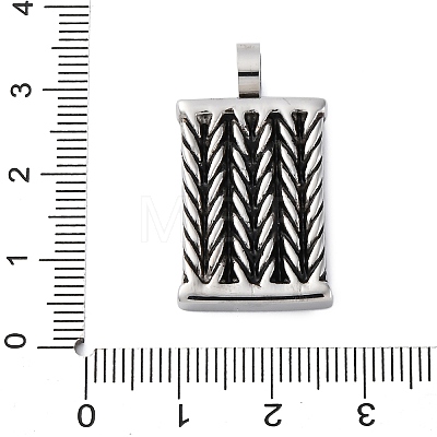 304 Stainless Steel Enamel Pendants STAS-U043-04P-1