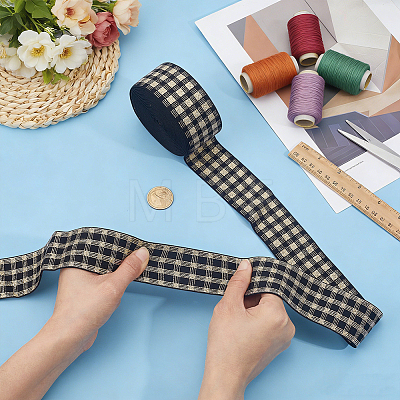 5 Yards Flat Polyester Jacquard Elastic Band EC-PH0001-31A-1