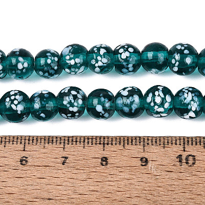 Handmade Lampwork Beads Strands LAMP-N037-07F-1