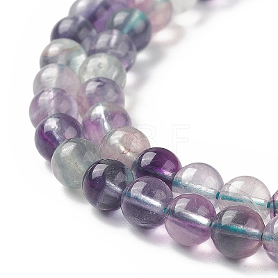 Natural Fluorite Beads Strands X-G-B038-C01-1