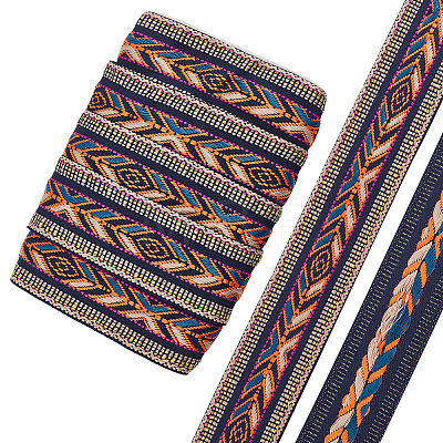 Ethnic Style Polyester Ribbons OCOR-AR0001-43-1