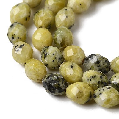 Natural Yellow Turquoise(Jasper) Beads Strands G-K376-F04-01-1