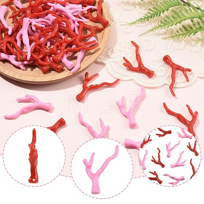 40Pcs Acrylic Pendants OACR-FS0002-73-1