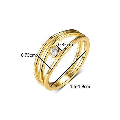 Elegant S925 Sterling Silver Geometric Multi-layer Women's Ring for Parties and Daily Wear NK6792-1-1