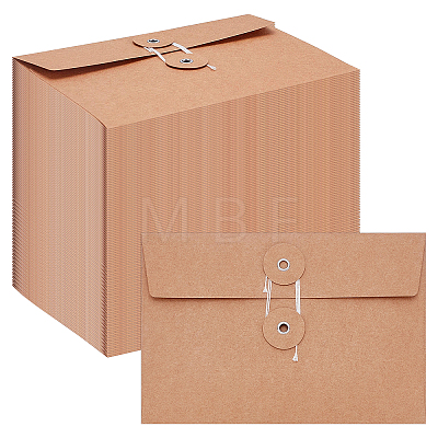 80Pcs Retro Buckle Blank Kraft Paper Envelopes DIY-WA0001-41-1
