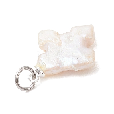 Natural Baroque Keshi Pearl Pendants PALLOY-JF04919-01-1
