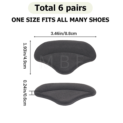 Cotton Anti-Wear Heel Grips FIND-WH0191-11B-1