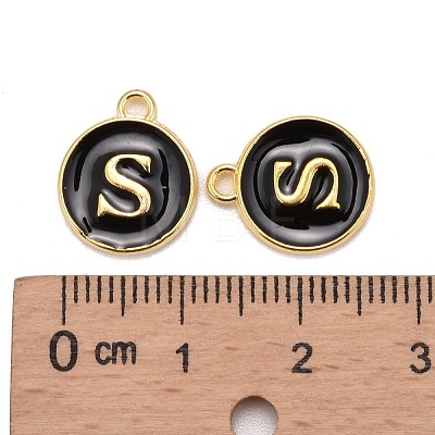 Golden Plated Alloy Charms X-ENAM-S118-02S-1