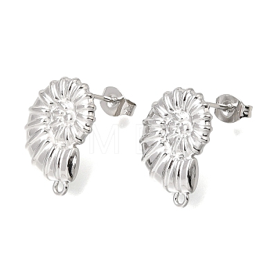 304 Stainless Steel Stud Earring Findings STAS-D391-04A-P-1