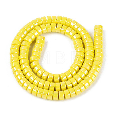 AB Color Plated Opaque Glass Beads Strands LS-GLAA-T026-3x6mm-P12-1