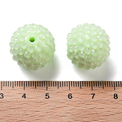 Chunky Resin Rhinestone Bubblegum Ball Beads RESI-S259-A10-1