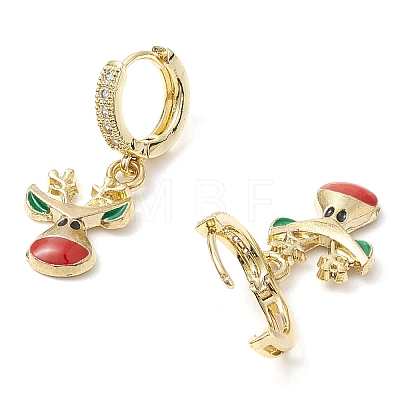 Alloy Enamel Hoop Earrings EJEW-JE06159-02-1