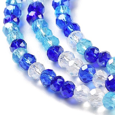 Glass Beads Strands EGLA-A034-M4mm-25-1