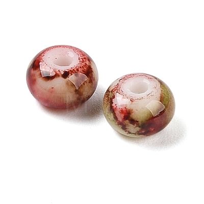 Opaque Spray Painted Glass Beads X1-GLAA-G118-01U-1