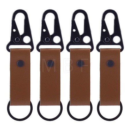 4Pcs PU Leather Belt Keychains AJEW-PH0010-27B-1