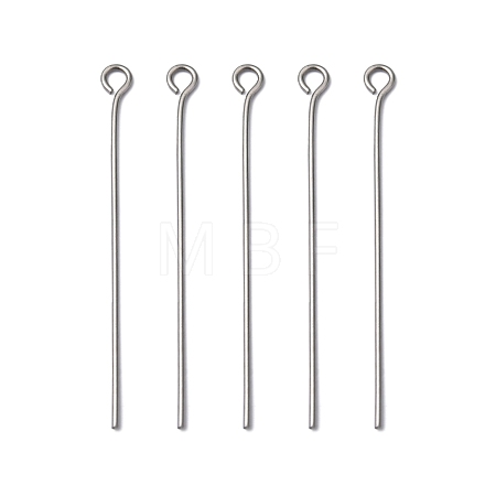 Tarnish Resistant 304 Stainless Steel Eye Pin X-STAS-R045-40mm-1