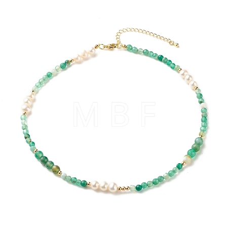 Natural Pearl Beaded Necklace NJEW-JN03765-03-1
