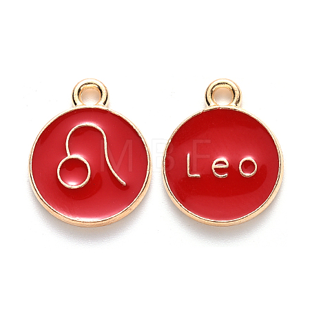 Alloy Enamel Pendants LS-ENAM-S124-01B-07G-1