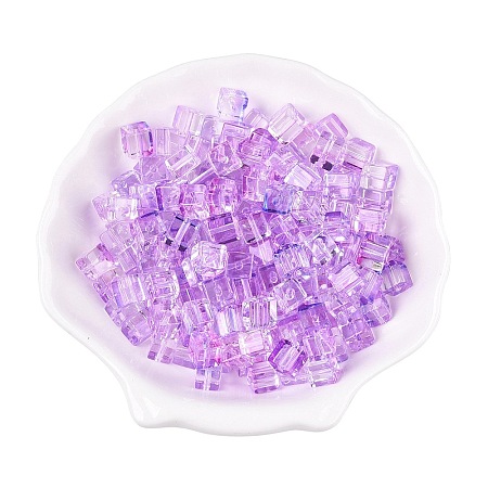 Baking Paint Transparent Glass Beads DGLA-N005-01A-07-1