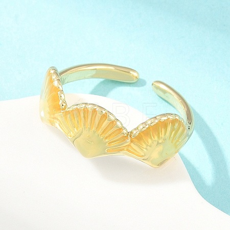 Brass Cuff Open Rings KK-CBA960E-13A-G-1