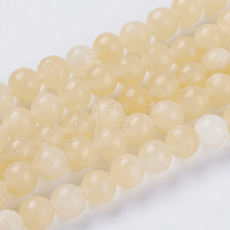 Natural Topaz Jade Beads Strands G-G515-10mm-03B-1